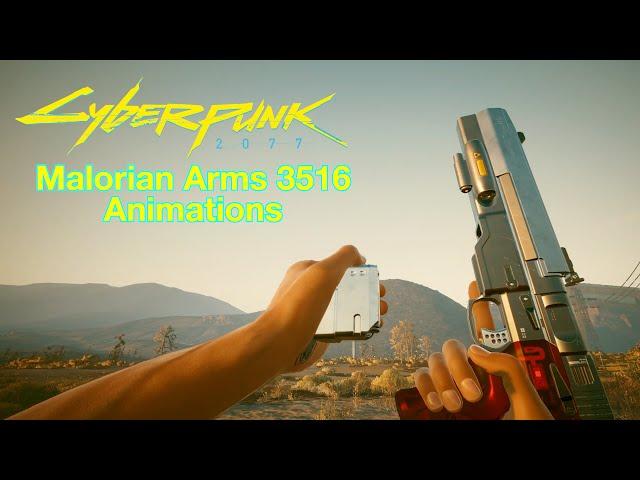 Cyberpunk 2077 - Malorian Arms 3516 Animations