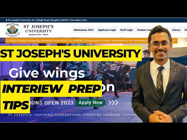 Master Your Interview: Tips and Strategies for Success at St. Joseph's University | Pawan SS