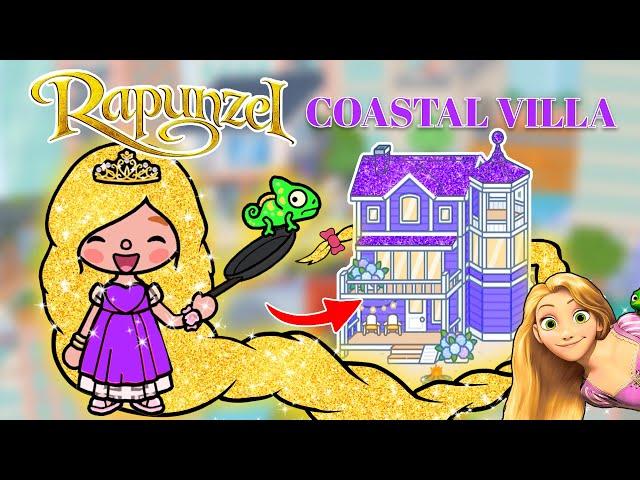 Aesthetic Coastal Villa x Rapunzel  How To Decorate Aesthetic Toca Boca House IdeasToca Life World