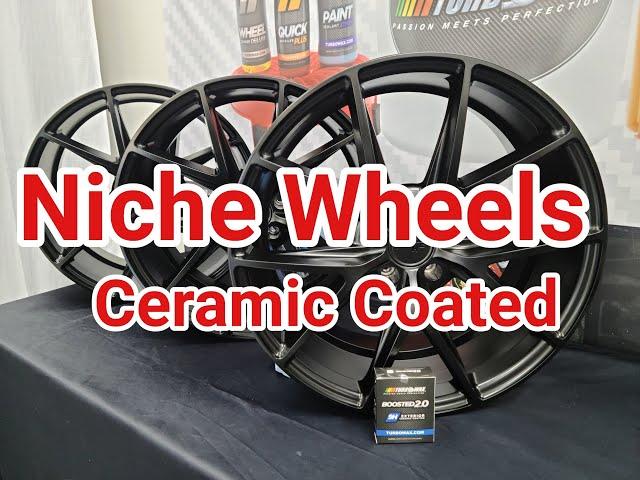 Turbo Wax Products Ceramic Coating Niche Misano Matte Wheels | Car Detailing Products | Detailing