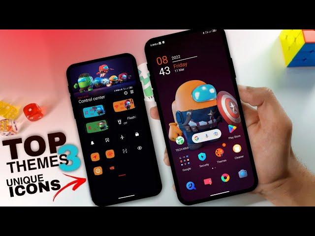 Top 3 Amazing Xiaomi Themes With Unique Icons | Best Miui Themes | Best Miui 12.5 Themes | TechMiui