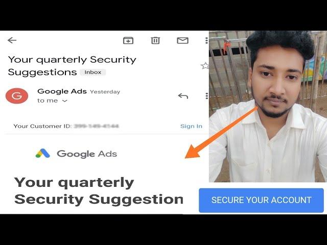 Your quarterly Security Suggestions|google ads alart| How to secure google security suggestions