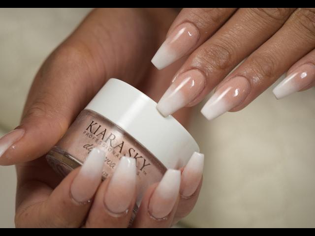 KIARA SKY NAILS DIP SYSTEM | OMBRE NAILS | Red Iguana | April Ryan