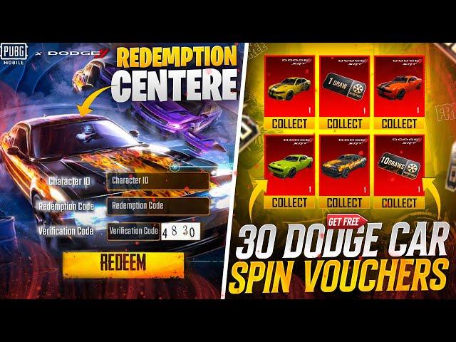 Free Dodge Car Vouchers Redeem Codes | Muscle Mania Reloaded PUBG Mobile | New Event Explained