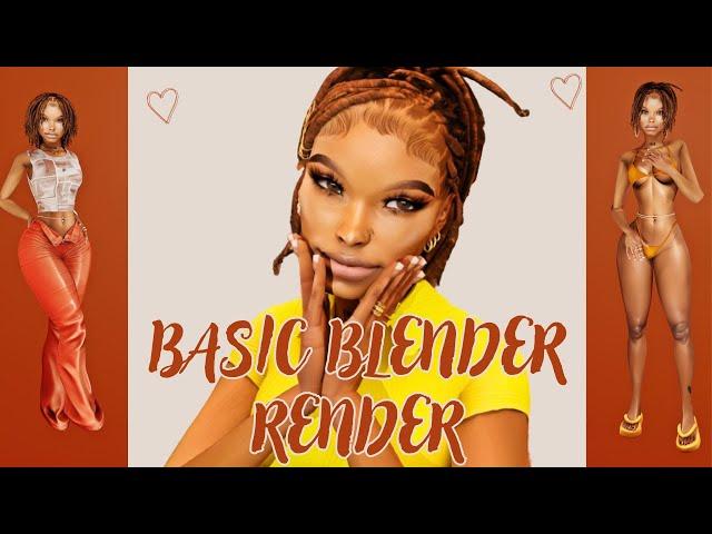 Quick-ish Basic Blender Render Tutorial | The Sims 4