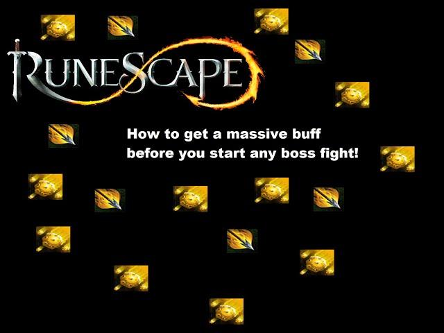 How to massively buff yourself for the start of a boss fight!