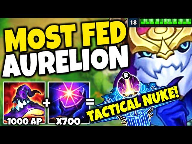 I GOT SO FED ON AURELION SOL MY ULT BECAME A TACTICAL NUKE! (1000+ AP, 700 STACKS)