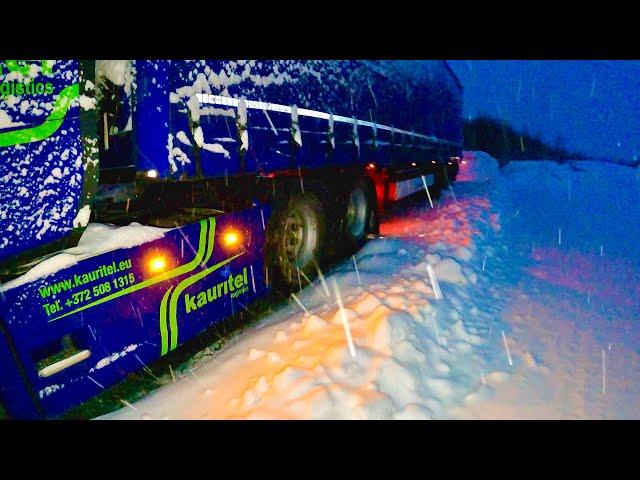 POV Driving Sweden  Scania S560 - Snow Cyclone KIRUNA E10.