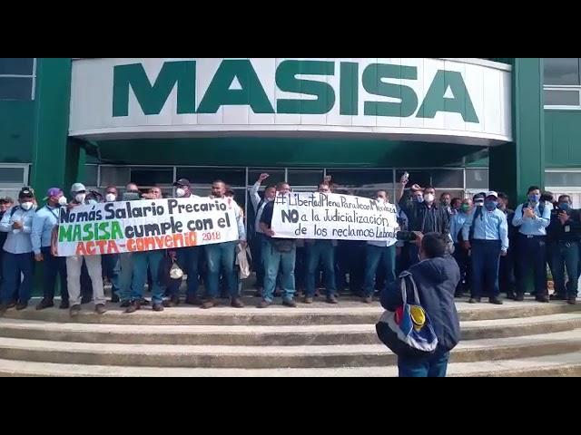 Trabajadores masiseros exigen libertad plena para Jean Mendoza