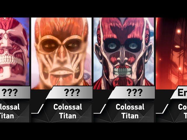 All Colossal Titans from Attack on Titan