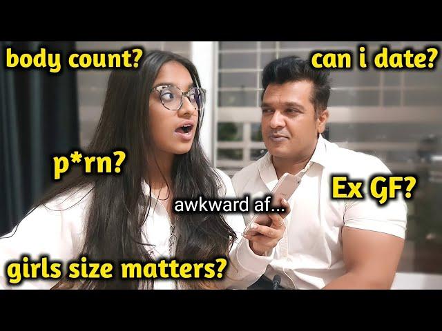 asking my DAD *AWKWARD* questions! pt.2 | Arya Kale