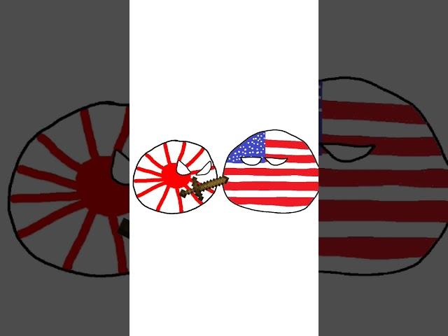 Estados Unidos vs Japón (Con mi Voz) #countryballs #humor #shorts #viral