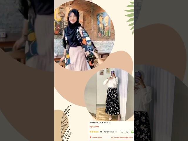 haul shopee rok plisket premium motif #terbaru2022 #plisket #fyp