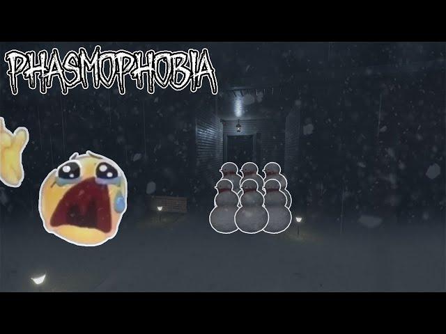 ATTACK OF THE SNOWMEN?? - Phasmophobia funny moments