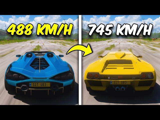 Top 10 FASTEST Lambos in Forza Horizon 5