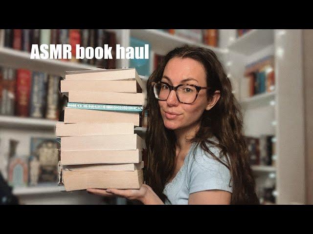 *another* ASMR book haul ⭐️ whispering, tapping