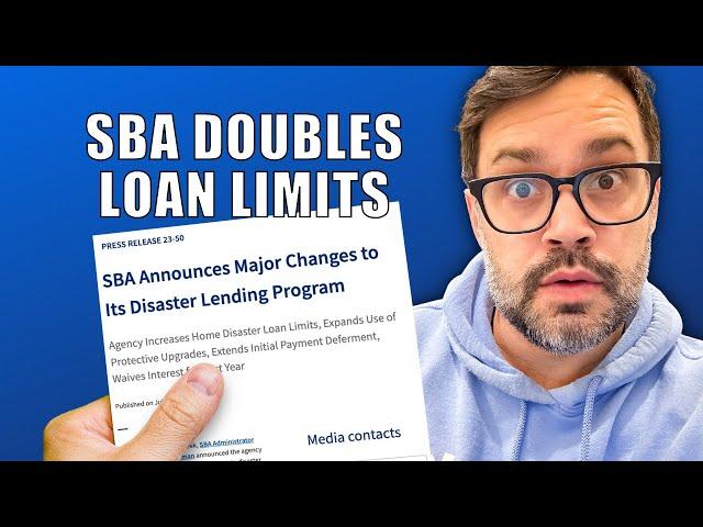 SBA Doubles Disaster Loan Limits