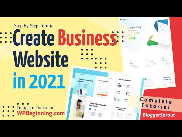 How to Make a Business Website in 20 mins - Simple & Easy in 2021