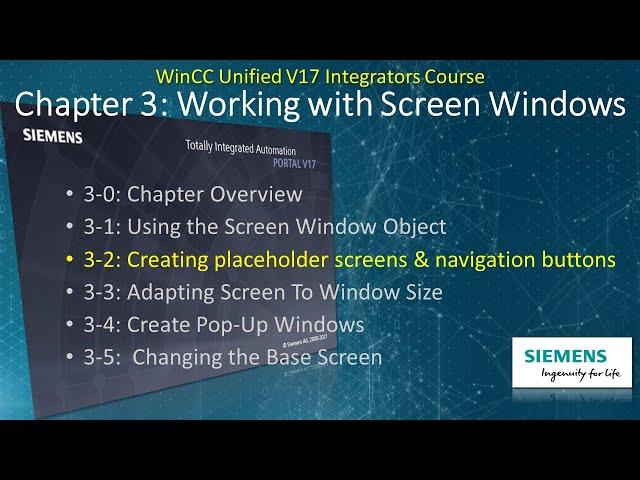 WinCC Unified V17 # 5:  Build Screens and Runtime Navigation! Learn SCADA Programming #WinCCGURU