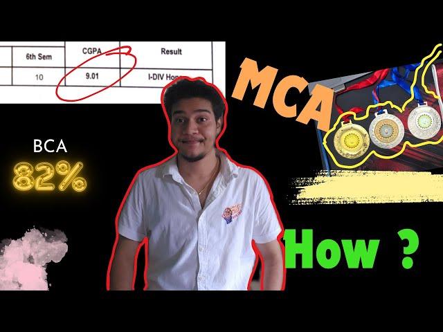 How I scored 82% in BCA and 9 CGPA in MCA ?       #nimcet #student #study