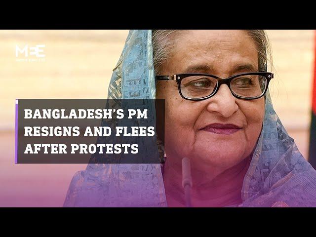 Bangladesh Prime Minister Sheikh Hasina resigns and flees country