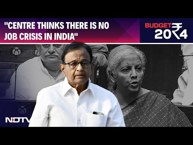 P Chidambaram On Budget 2024: "Centre Thinks There Is No Job Crisis In India"