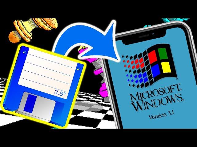 Installing Windows 3.1 on an iPhone From Floppy Disks!