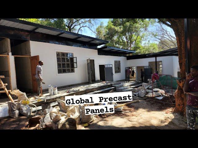 Precast concrete walling for homes and partioning