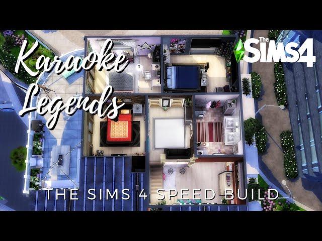 Karaoke Legends Apartment | The Sims 4 | Speed Build | No CC