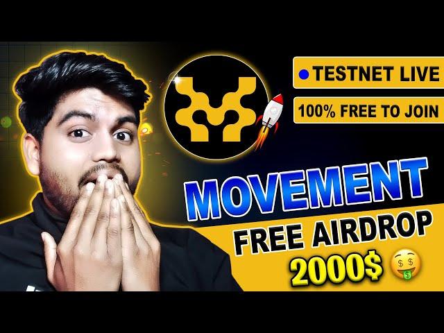 Movement Labs Testnet Airdrop Full Guide - New Testnet Airdrop  | Free Crypto Airdrop 2024 