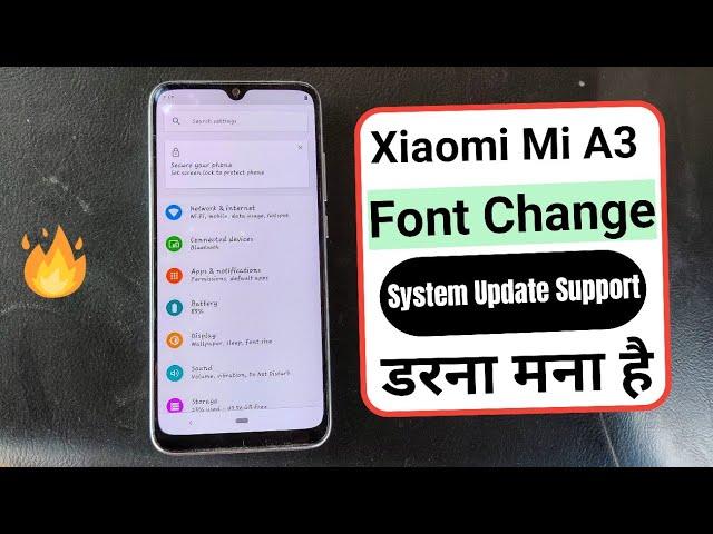 How To Change Font On Xiaomi Mi A3 [Easy Way] | Mi A3 Font Style Change