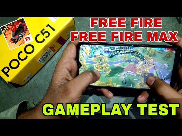 Free Fire Test Poco C51 | Poco C51 Free Fire Max Test