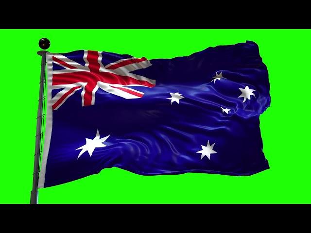 Australia  Flag | Free 3D Motion Graphics | green screen showcase