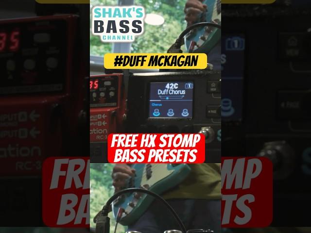 Duff McKagan Bass Sound Preset - Free HX Stomp Bass Presets #line6hxstomp #basseffects #gunsnroses