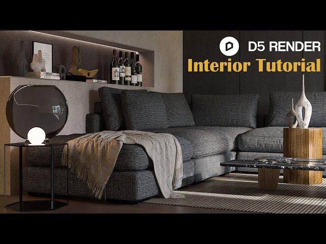 D5 render interior tutorial | D5 render tutorial for beginner