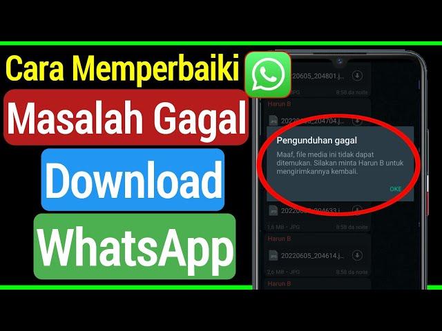 Cara Mengatasi Maaf, File Media Ini Muncul Error Whatsapp Yang Hilang | Unduhan Whatsapp Gagal