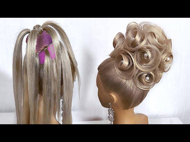 Wedding hairstyles 2020  Beautiful Hairstyle for medium hair step by Step