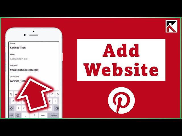 How To Add Your Website On Pinterest | Add Website Link Pinterest