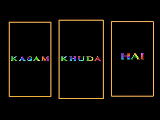 Khuda Ki Kasam Song Xml||Aftermotion Video Editing||Black Screen New Text Effect||Khushboo Tech