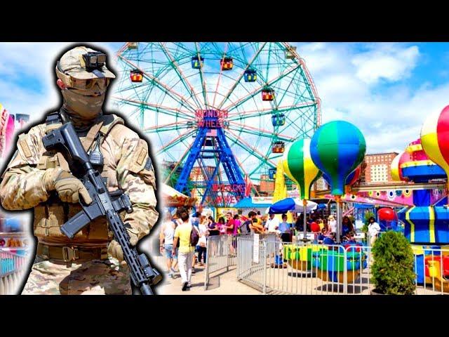 Airsoft at an Amusement Park!