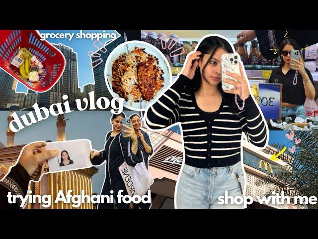 Dubai Vlog: Shopping ️ Afghani food  grocery run, relationship with food ️‍🩹| days in my life