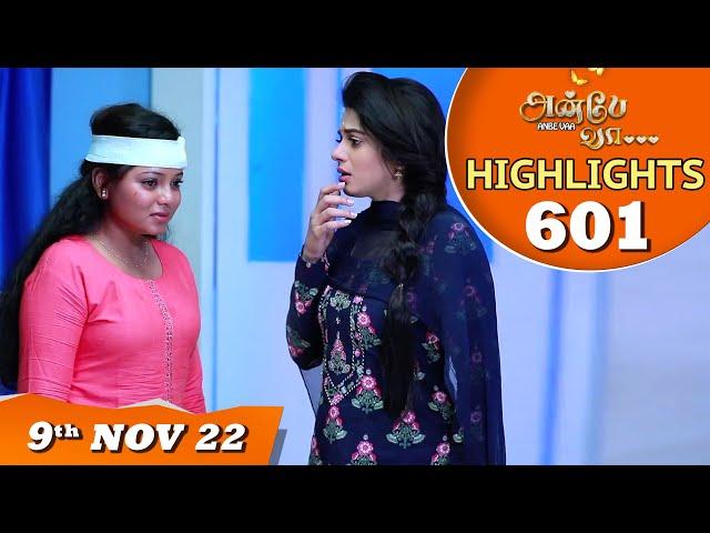 Anbe Vaa Serial | EP 601 Highlights | 9th Nov 2022 | Virat | Delna Davis | Saregama TV Shows Tamil