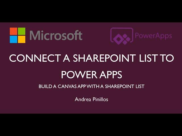 Connect a SharePoint List to Power Apps | Canvas Apps