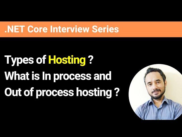 What are the types of Hosting? What is In process and Out of process hosting?