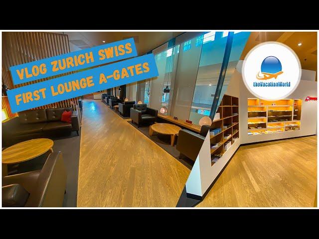 Exploring the SWISS First Class Lounge A in Zurich ⎮ Travel-Vlog ⎮ thevacationworld