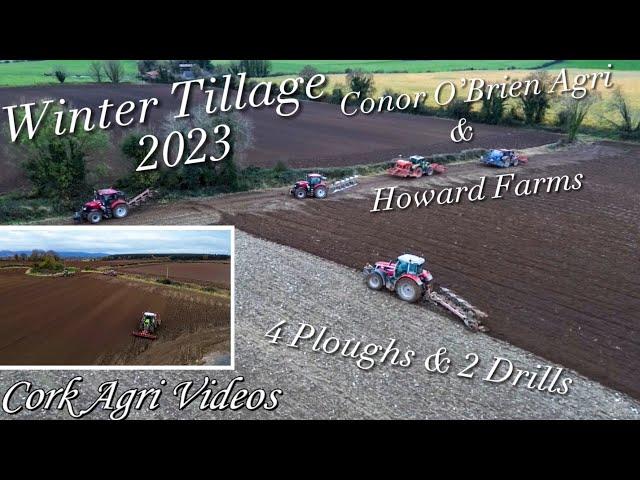 Winter Tillage 2023 - Conor O’Brien Agri & Howard Farms | 4 ploughs, 2 drills