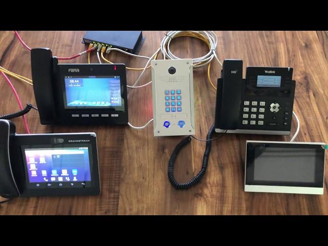 Testing Tador IP Door Phone with IP Phones