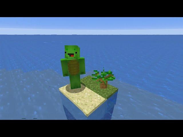 Surviving On Deserted Island in Minecraft!!