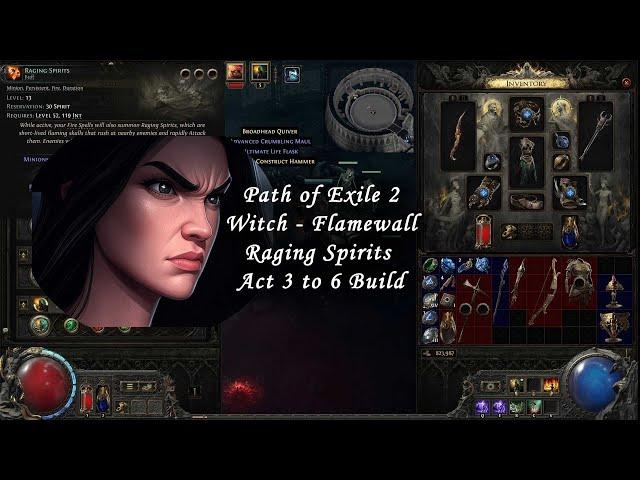 Path of Exile 2 Witch Minion Build Act 3 to 6