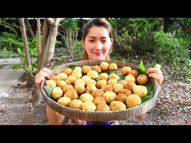 Yummy Recipe: Cheese inside Potato Ball Cake - Cheese Cake